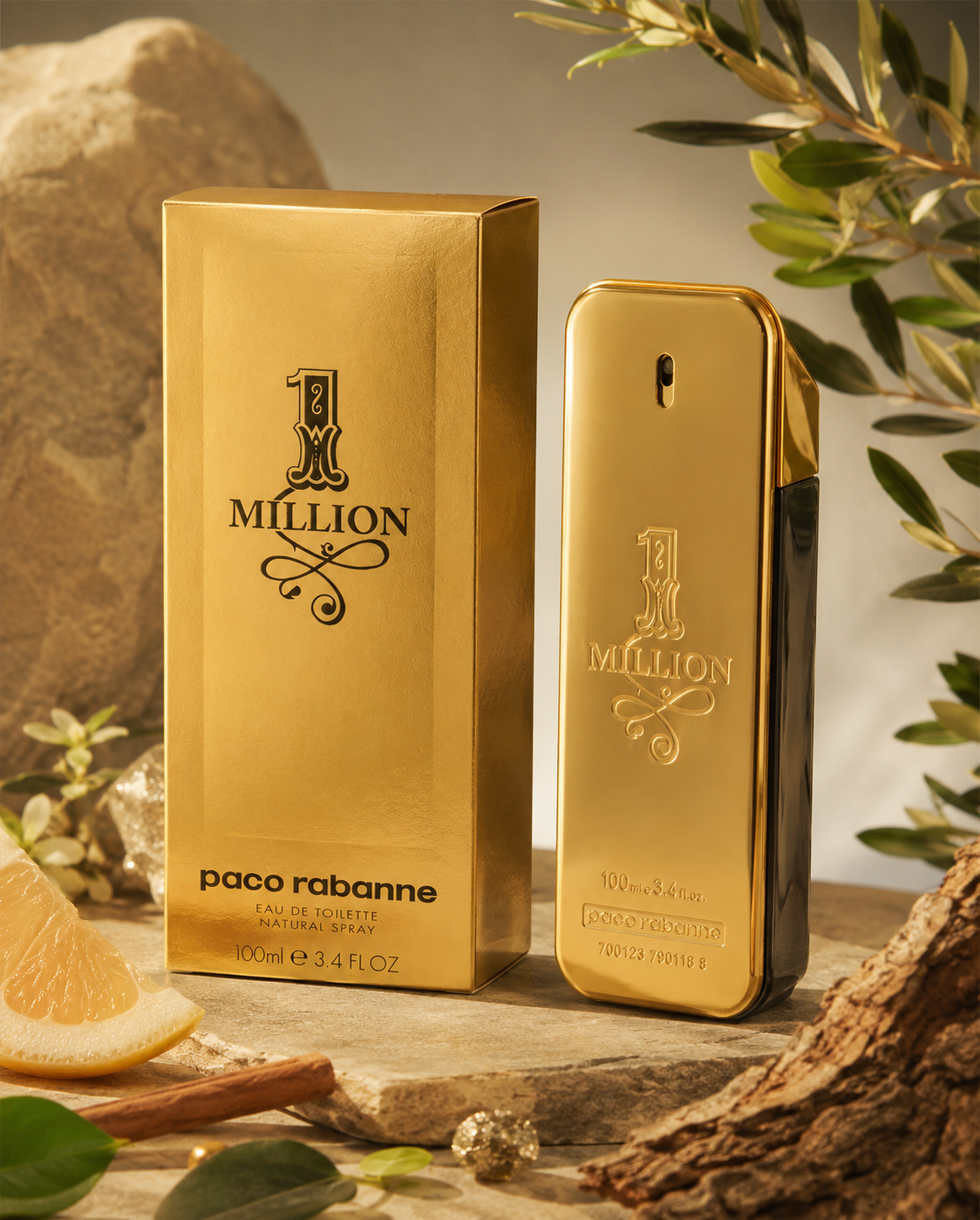 Paco Rabanne 1 Million Eau de Toilette – 3.4 oz (100ml) – Men’s Natural Spray