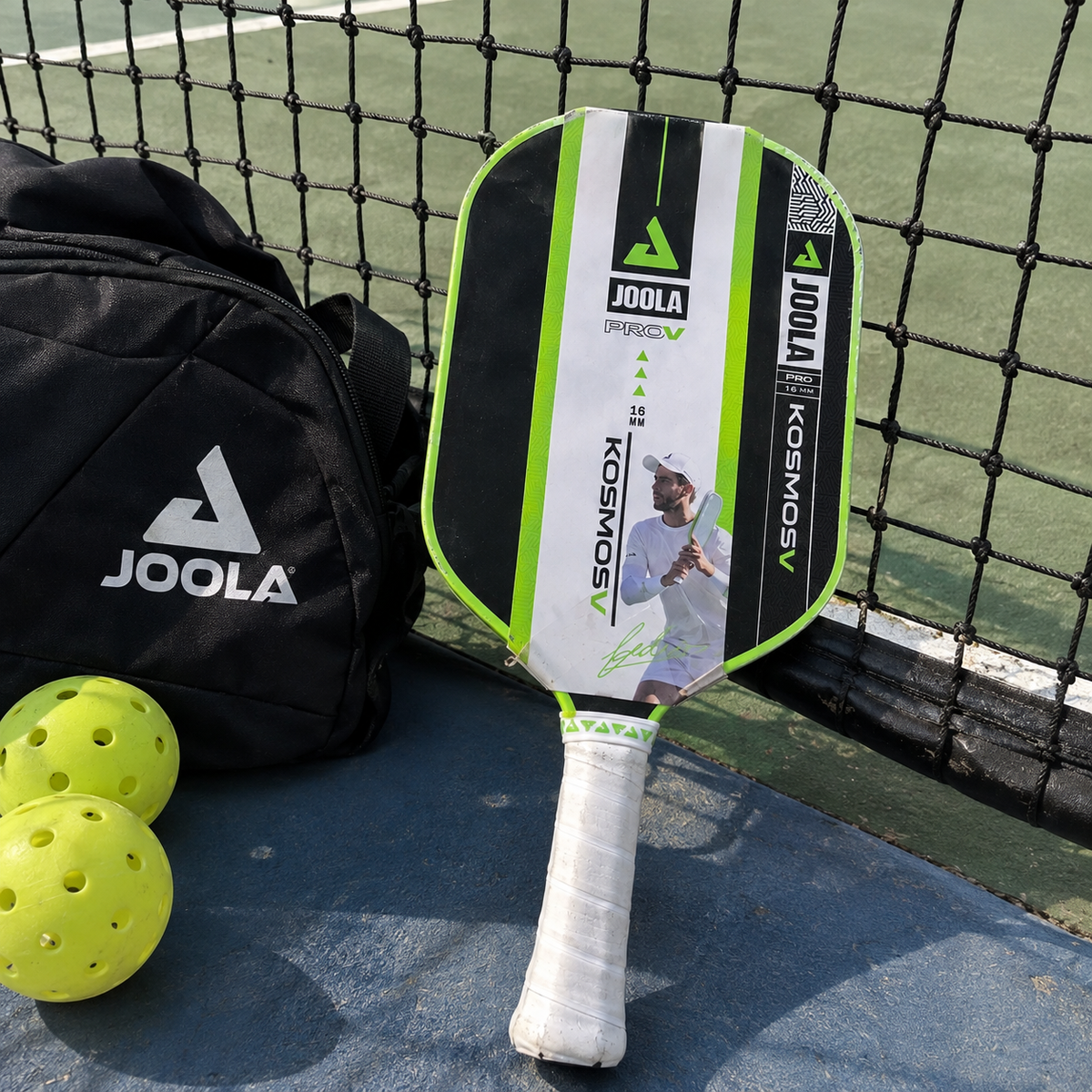 JOOLA Kosmos Pro V 16mm Pickleball Paddle – Surge Green | Federico Staksrud Signature