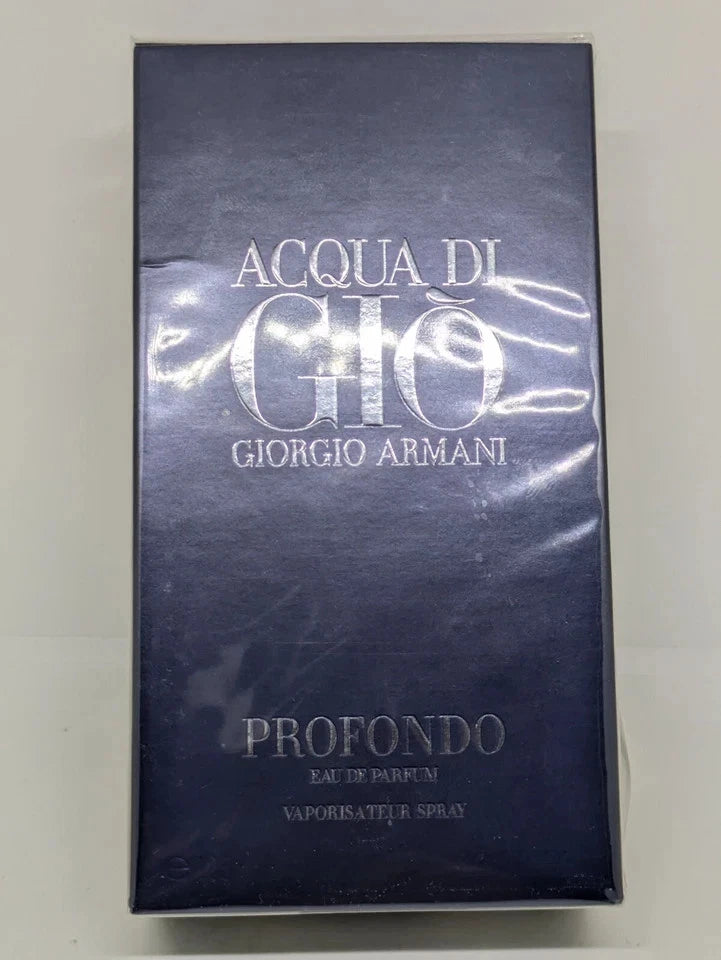 Giorgio Armani Acqua Di Gio Profondo Eau De Parfum for Men 4.2 oz (125ml) Spray | Fresh Marine Woody Cologne | 100% Authentic Old Formula