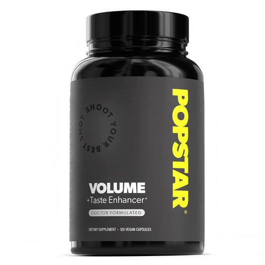 Popstar Volume+Taste Enhancer – 120 Vegan Capsules | Doctor Formulated Men's Supplement