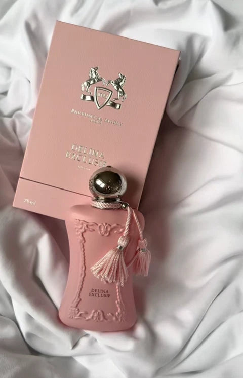 Parfums de Marly Delina Exclusif Eau De Parfum for Women 2.5 oz (75ml) | Luxury Rose Oud Floral Fragrance | Long Lasting Niche Perfume