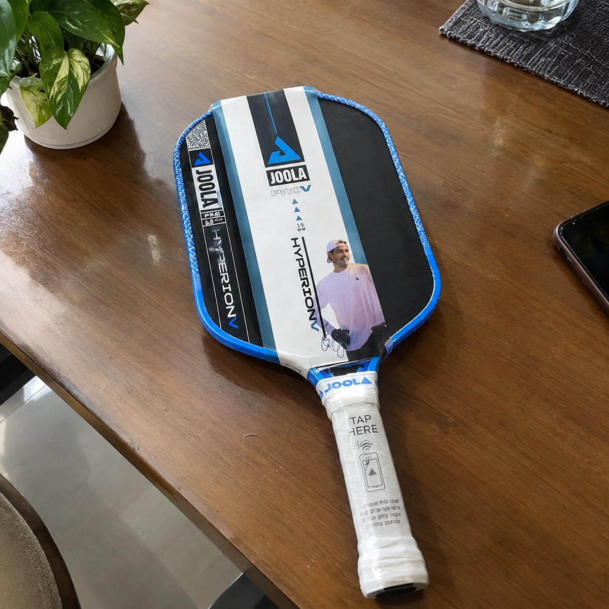 JOOLA Hyperion Pro V 16mm Pickleball Paddle – Bolt Blue | Ben Johns Signature