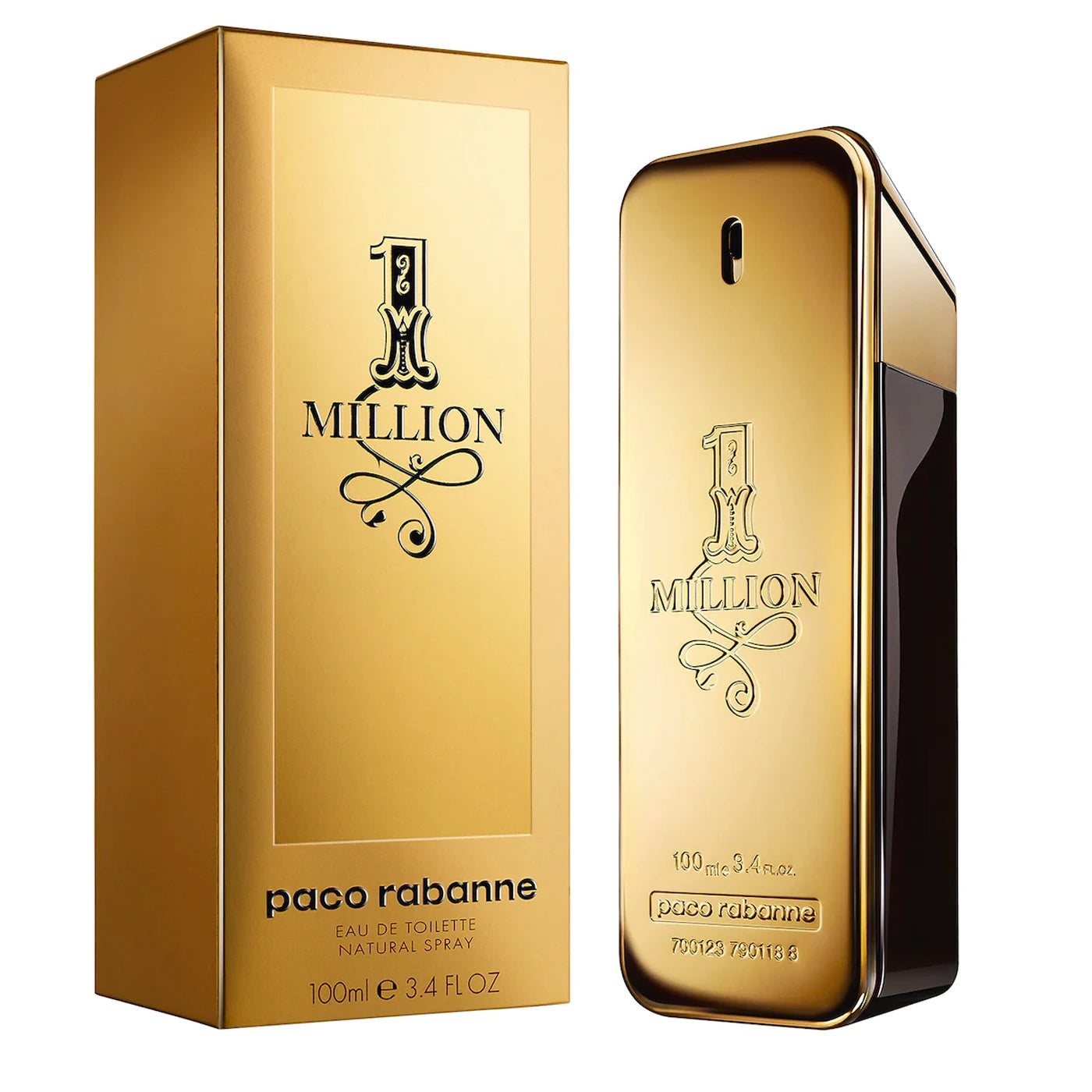 Paco Rabanne 1 Million Eau de Toilette – 3.4 oz (100ml) – Men’s Natural Spray