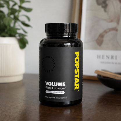 Popstar Volume+Taste Enhancer – 120 Vegan Capsules | Doctor Formulated Men's Supplement
