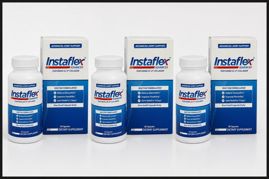 Instaflex Advanced Joint Support Supplement 30 Capsules (3 Pack) – Turmeric Extract + UC-II Collagen Formula – Joint Mobility & Flexibility Support – 90 Capsules Total