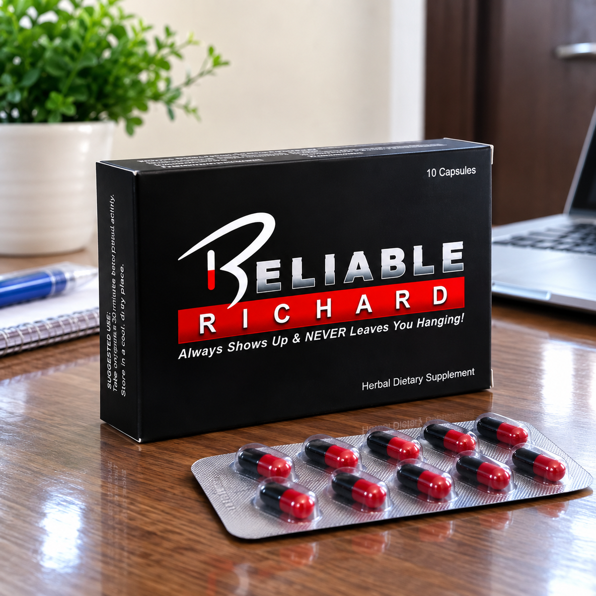 Beliable Richard Herbal Dietary Supplement – 10 Capsules