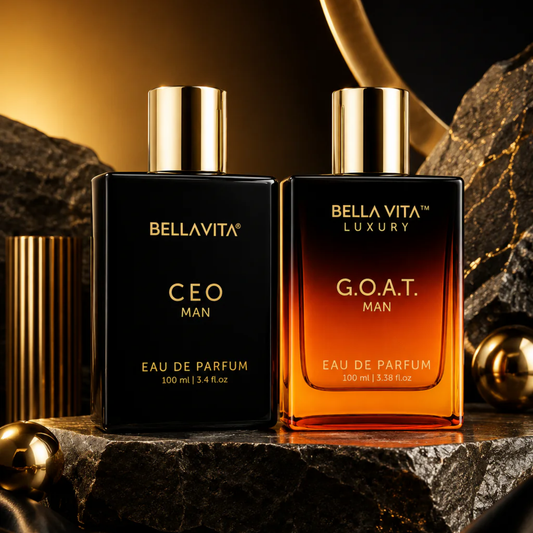 BellaVita Luxury Sigma Male Duo – CEO Man & G.O.A.T. Man – 2 x 100ml Eau de Parfum Set