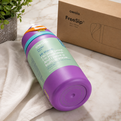 Owala FreeSip Insulated Water Bottle 32 oz – Leakproof Sports & Travel Bottle