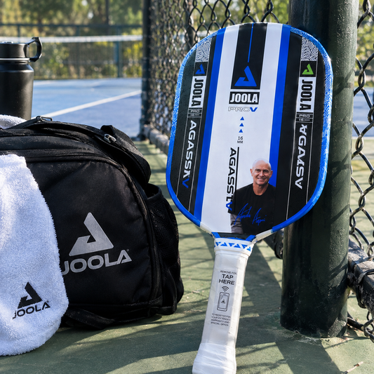 JOOLA Agassi Pro V 16mm Pickleball Paddle – Royal Blue | Andre Agassi Signature Paddle