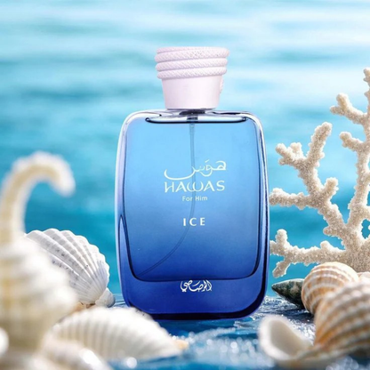 Rasasi Hawas Ice – 3.4 oz (100ml) Eau de Parfum Spray for Men