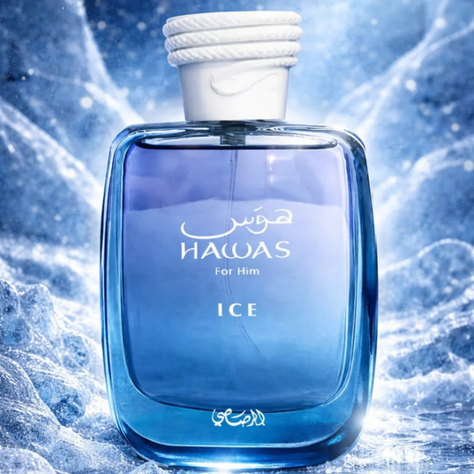 Rasasi Hawas Ice – 3.4 oz (100ml) Eau de Parfum Spray for Men