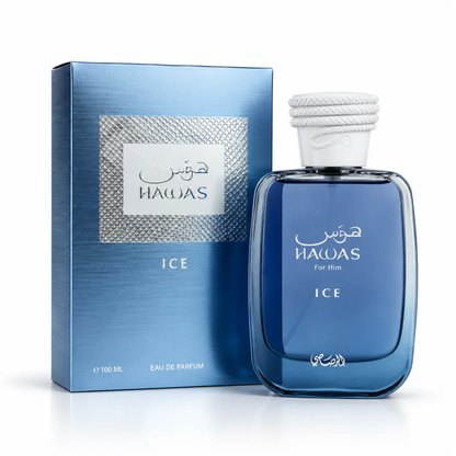 Rasasi Hawas Ice – 3.4 oz (100ml) Eau de Parfum Spray for Men