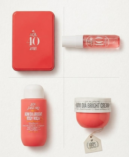 Sol de Janeiro Bom Dia Bright Body Care Set – Body Wash, Body Cream & Cheirosa 40 Perfume Mist