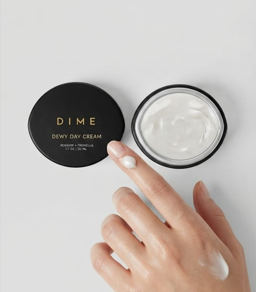 DIME Dewy Day Cream – Hydrating Face Moisturizer with Rosehip & Tremella, 1.7 oz / 50 mL