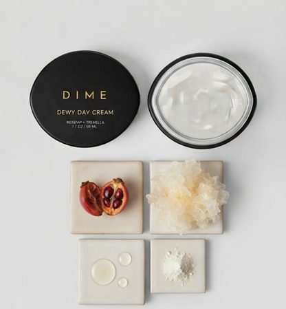 DIME Dewy Day Cream – Hydrating Face Moisturizer with Rosehip & Tremella, 1.7 oz / 50 mL
