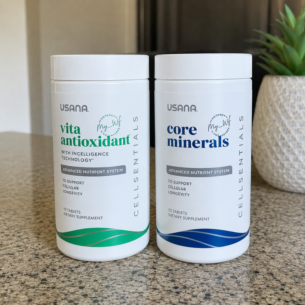 USANA CellSentials Vita Antioxidant & Core Minerals – 112 Tablets Each | Advanced Nutrient System