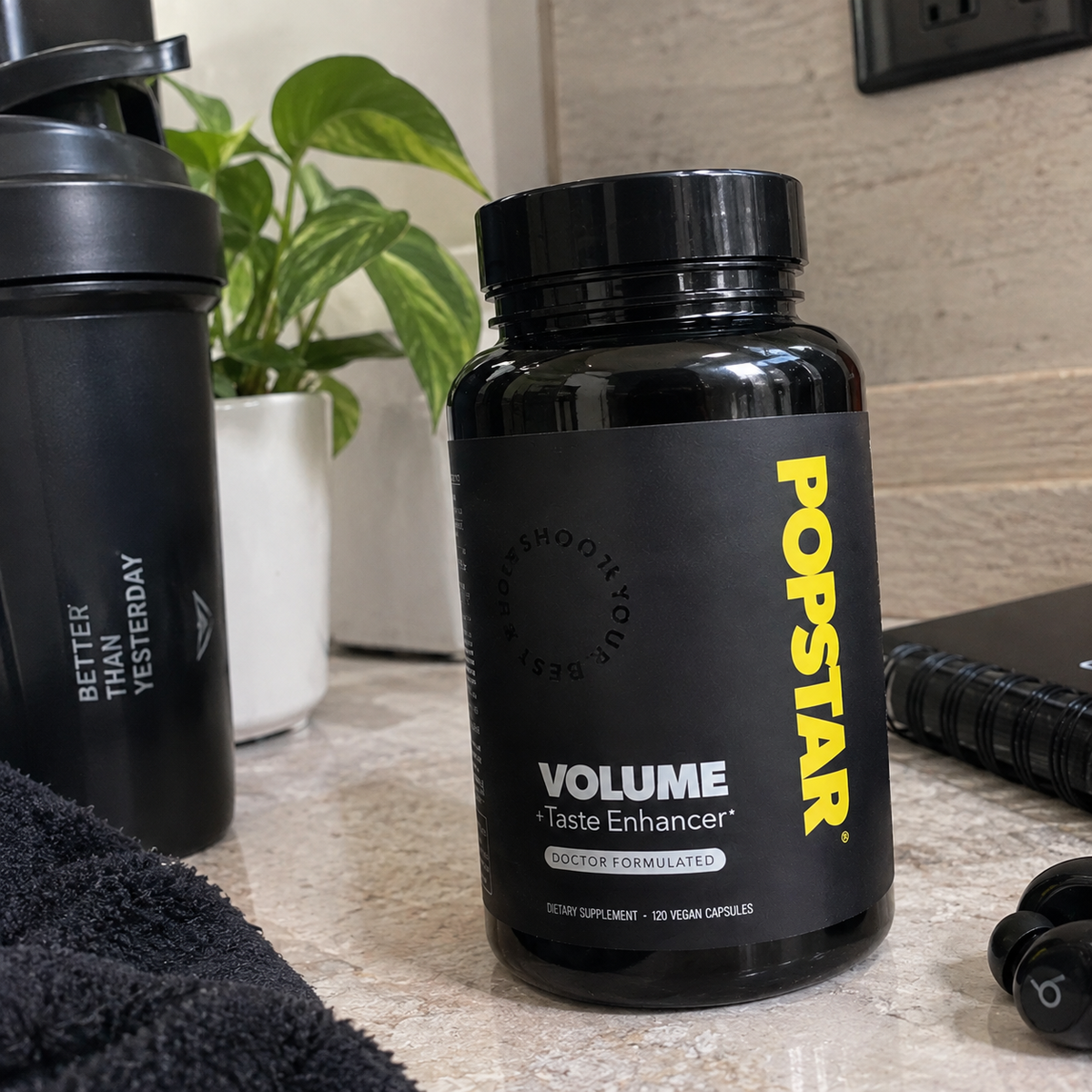 Popstar Volume+Taste Enhancer – 120 Vegan Capsules | Doctor Formulated Men's Supplement