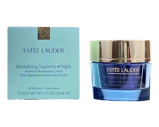 Estée Lauder Revitalizing Supreme+ Night Intensive Restorative Cream 1.7 oz (50ml) | Advanced Night Face Moisturizer | Luxury Anti-Aging Skincare Cream