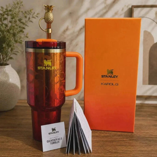 STANLEY x Karol G Quencher H2.0 FlowState Tumbler 40oz Orange Limited Edition NEW