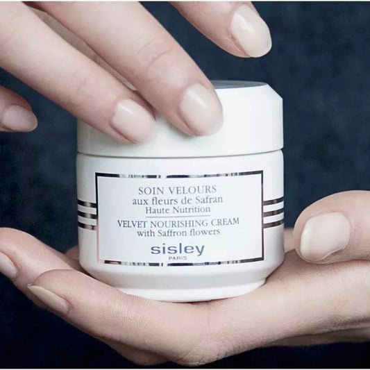 Sisley Velvet Nourishing Cream with Saffron Flower 50ml (1.6 oz) | Luxury Hydrating Face Moisturizer | Nourishing Anti-Aging Skincare Cream | New Sealed Box