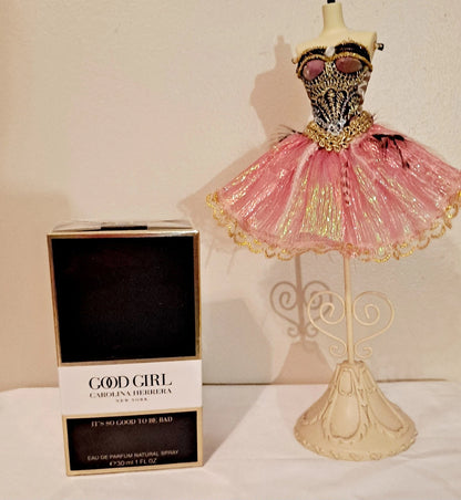 Carolina Herrera Good Girl Eau De Parfum Spray 1.0 oz (30ml) for Women | Luxury Floral Oriental Fragrance | Long Lasting Designer Perfume | New In Box