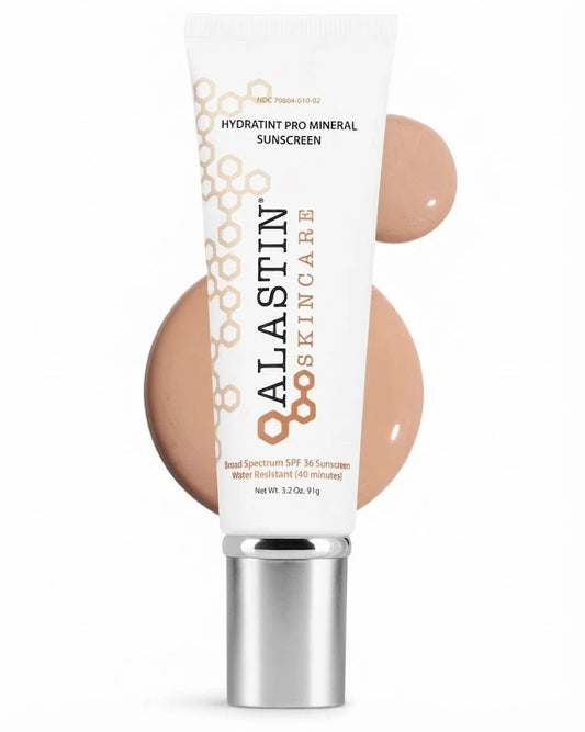 Alastin HydraTint Pro Mineral Broad Spectrum Sunscreen SPF 36 3.2 oz / 91g | Tinted Face Sunscreen | Hydrating Mineral UV Protection New