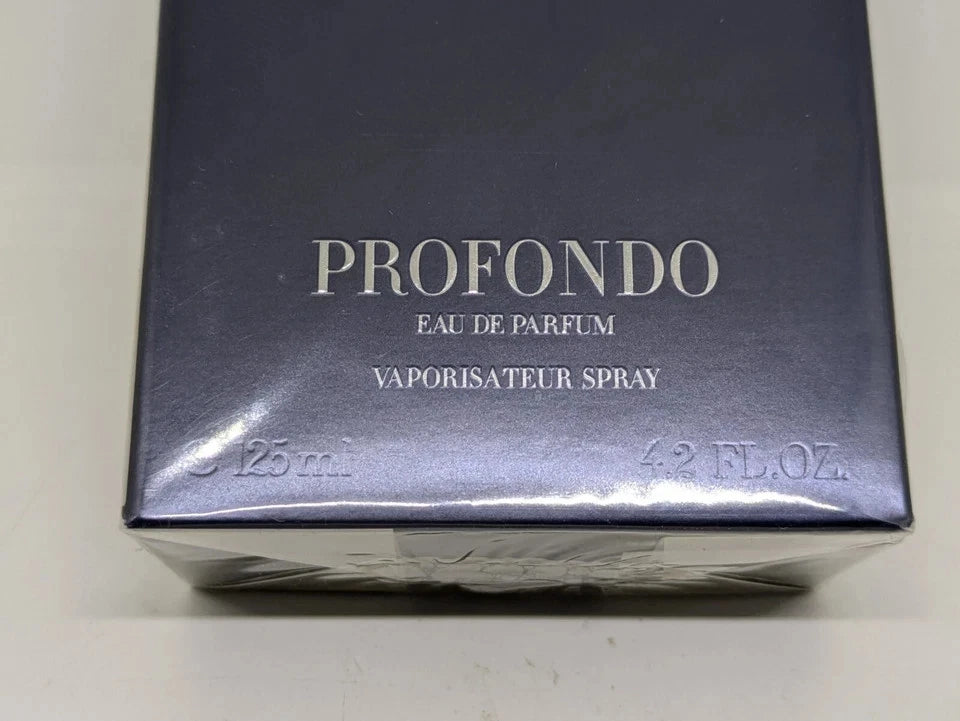 Giorgio Armani Acqua Di Gio Profondo Eau De Parfum for Men 4.2 oz (125ml) Spray | Fresh Marine Woody Cologne | 100% Authentic Old Formula