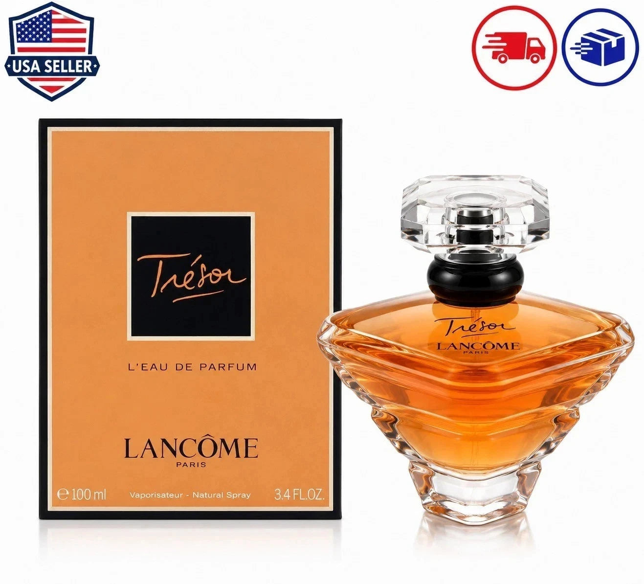 Lancôme Trésor Eau De Parfum Spray 3.4 oz (100ml) for Women | Luxury Floral Oriental Fragrance | Long Lasting Designer Perfume | New Sealed Box
