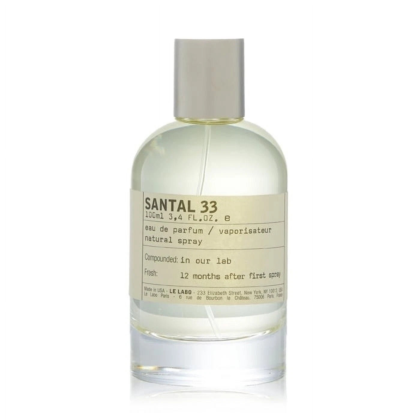Le Labo Santal 33 Eau De Parfum 3.4 oz (100ml) | Luxury Unisex Woody Spicy Fragrance | Moscow Label Designer Perfume