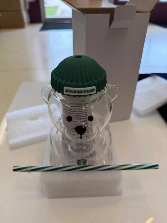 Starbucks Bearista Bear Glass Cold Cup 2026 Holiday Limited Edition | Collectible Seasonal Tumbler | New