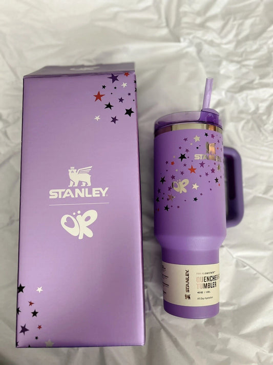 Stanley x Olivia Rodrigo Limited Edition Purple Quencher H2.0 FlowState Tumbler 40oz Stainless Steel Cup With Box