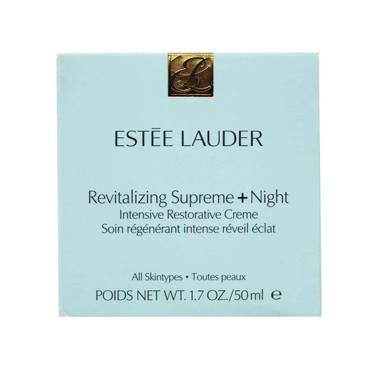 Estée Lauder Revitalizing Supreme+ Night Intensive Restorative Cream 1.7 oz (50ml) | Advanced Night Face Moisturizer | Luxury Anti-Aging Skincare Cream