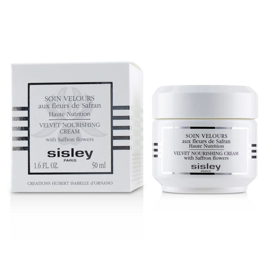 Sisley Velvet Nourishing Cream with Saffron Flower 50ml (1.6 oz) | Luxury Hydrating Face Moisturizer | Nourishing Anti-Aging Skincare Cream | New Sealed Box