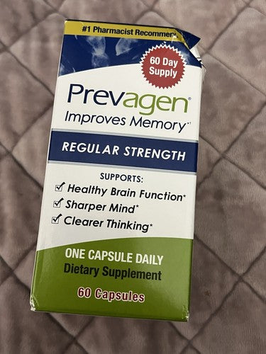 Prevagen Regular Strength 60 Capsules – 60 Day Supply | 10mg Apoaequorin + Vitamin D