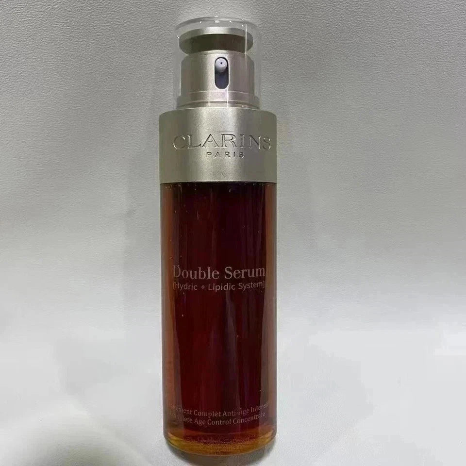 Clarins Double Serum Anti Aging Face Serum Hydric Lipidic 3.3FL 100ml Light New