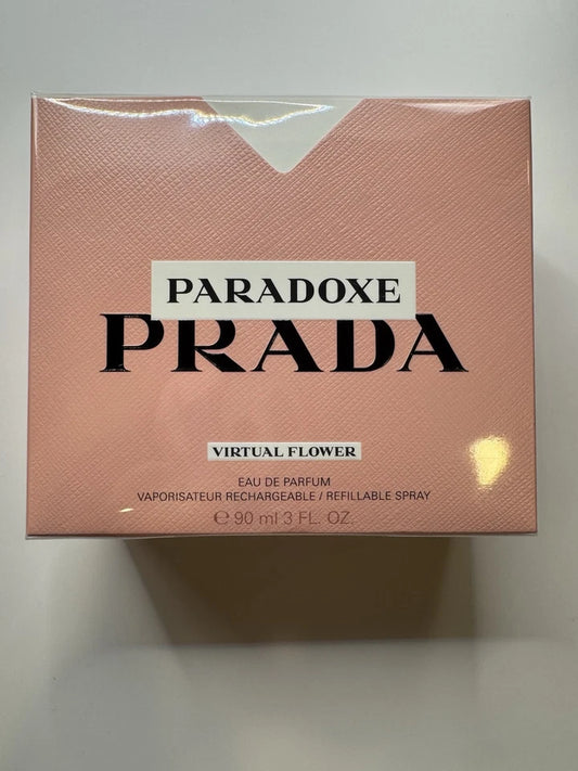 Prada Paradoxe Virtual Flower Eau De Parfum 3.0 oz (90ml) | Women's Luxury Floral Musk Perfume | Fresh Jasmine Fragrance | Designer Scent