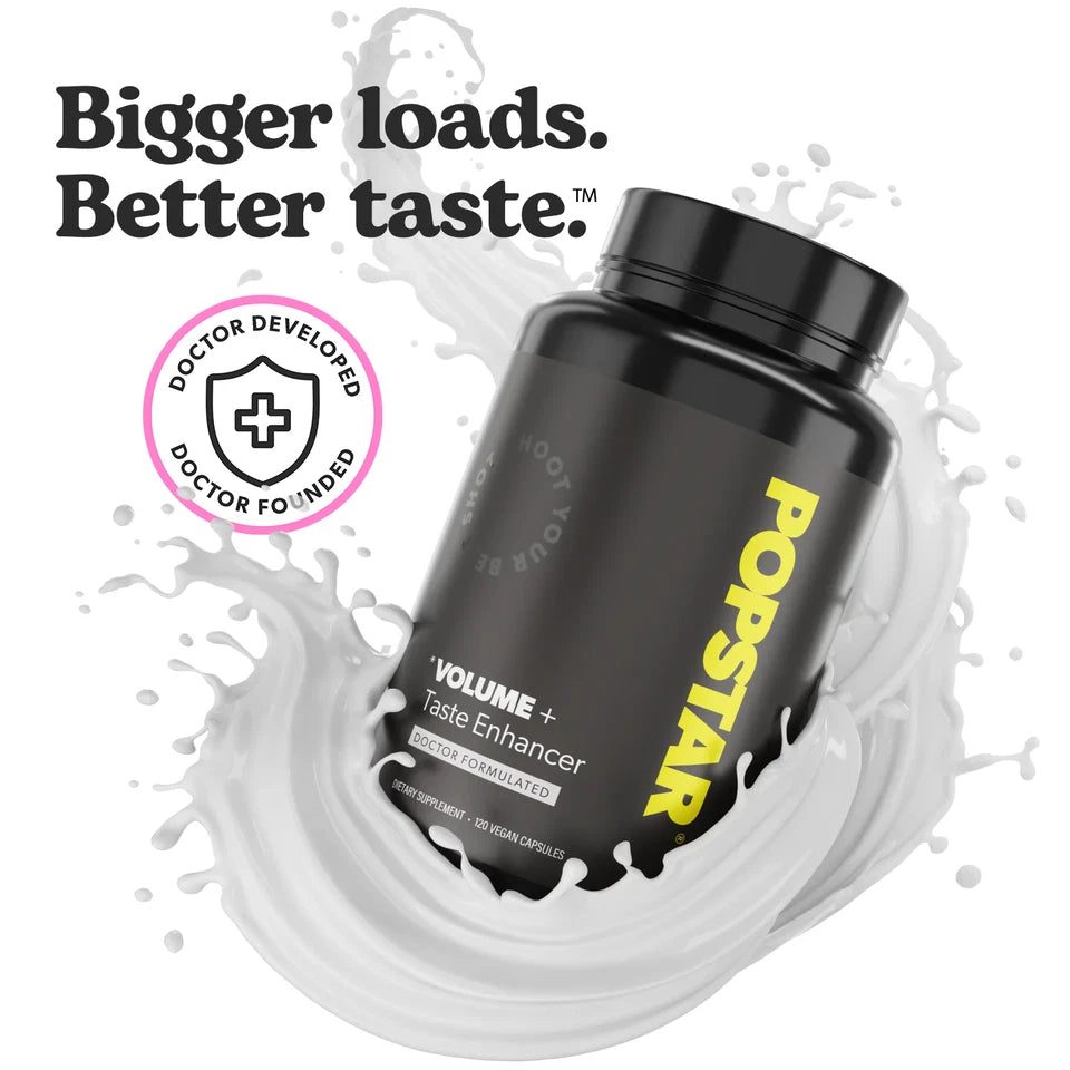 Popstar Volume+Taste Enhancer – 120 Vegan Capsules | Doctor Formulated Men's Supplement