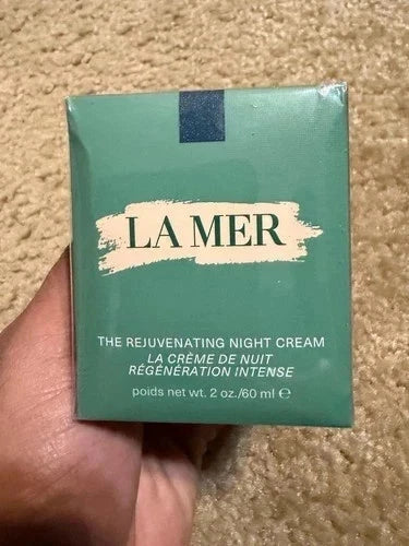 La Mer The Rejuvenating Night Cream 2 oz (60ml) | Luxury Overnight Facial Moisturizer | Anti-Aging Hydrating Skincare Cream | Factory Sealed NIB